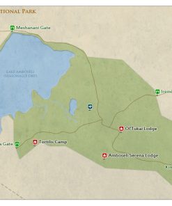 Map of Amboseli National Park