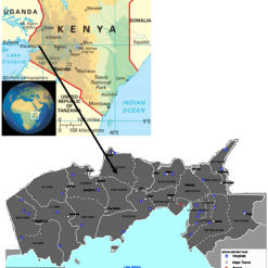 Map of Kisumu County