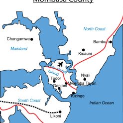 Map of Mombasa County