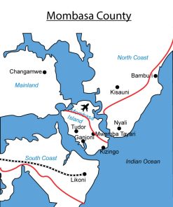 Map of Mombasa County