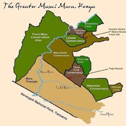 Map of the Greater Maasai Mara (Safari Maps)