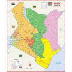Physical wall map of Kenya (TMK)