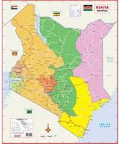 New Tourist Safari Map of Kenya