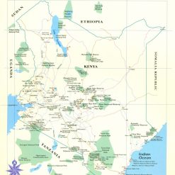Safari Guide to Kenya Holiday Map (Sumart)