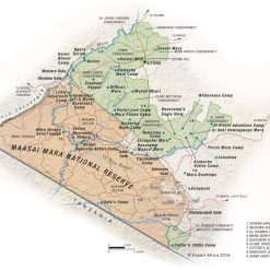 Travel Guide Map Masai Mara