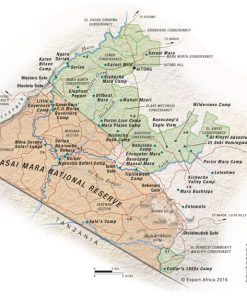 Travel Guide Map Masai Mara