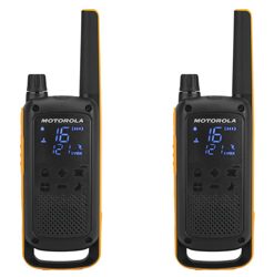 Motorola Talkabout T82 Extreme PMR446 2-Way Walkie Talkie Radio Twin Pack - Yellow / Black